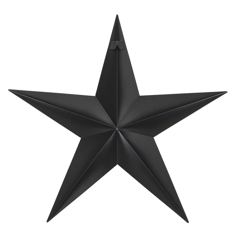 Metal Star Distressed Black 24x24