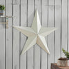 Metal Star Distressed Creme 36x36