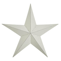 Metal Star Distressed Creme 36x36