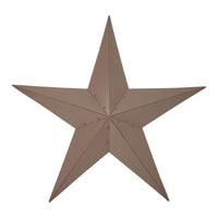 Metal Star Distressed Rust Brown 36x36