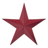 Metal Star Distressed Burgundy 36x36