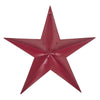 Metal Star Distressed Burgundy 36x36