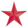 Metal Star Distressed Barn Red 36x36