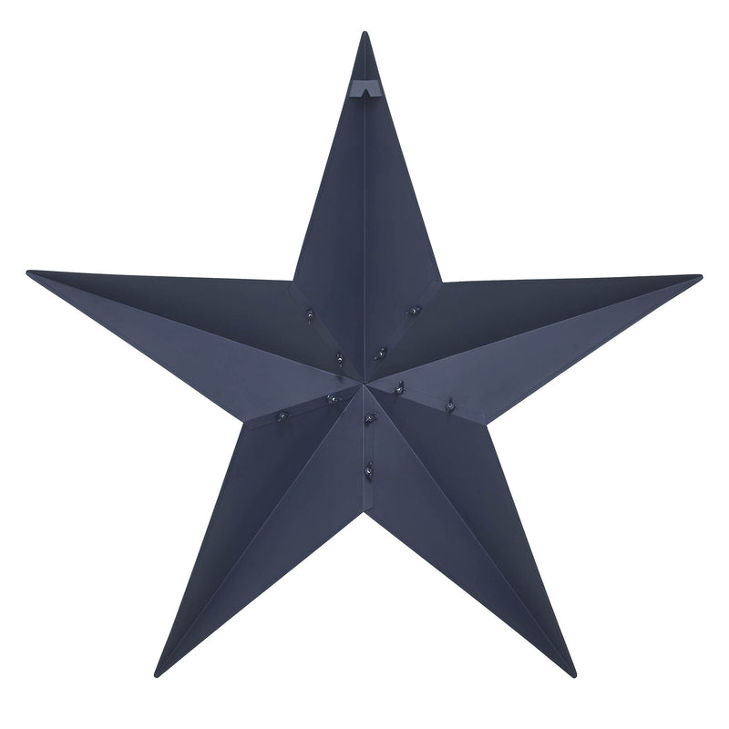 Metal Star Distressed Navy 36x36