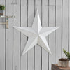 Metal Star Distressed White 36x36