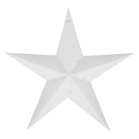 Metal Star Distressed White 36x36