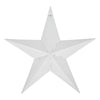 Metal Star Speckled Distressed White 36x36