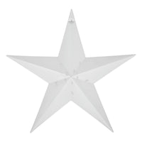 Metal Star Speckled Distressed White 36x36