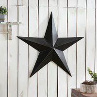 Metal Star Speckled Distressed Black 36x36