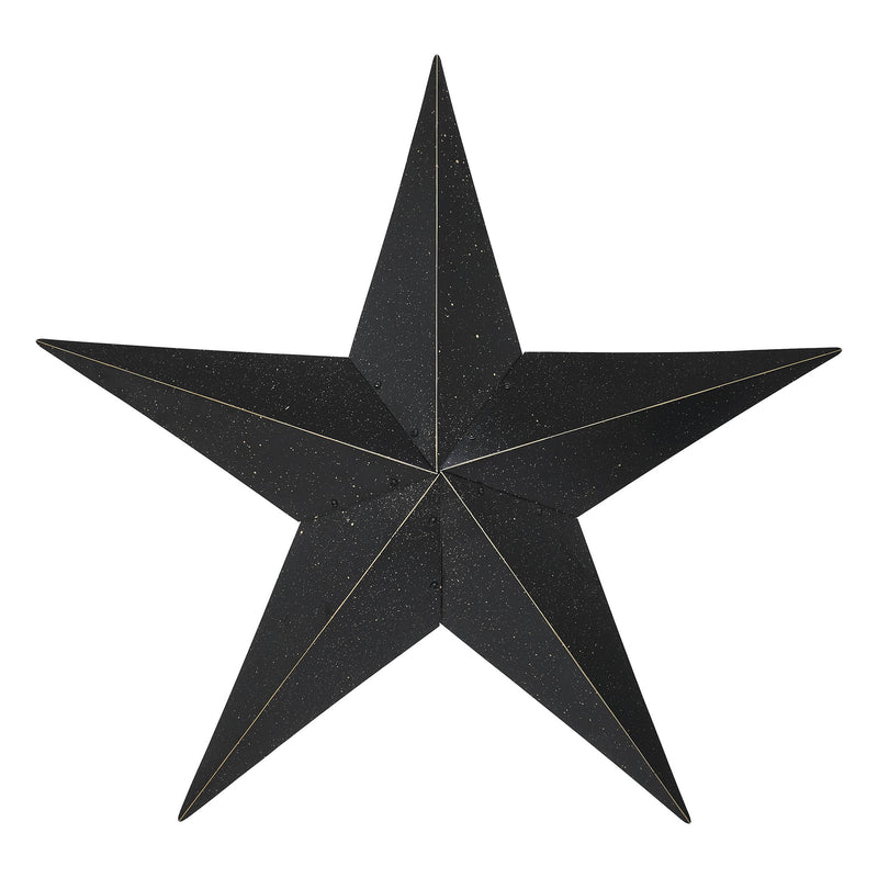 Metal Star Speckled Distressed Black 36x36