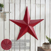 Metal Star Speckled Distressed Burgundy 36x36