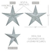 Metal Star Galvanized 36x36