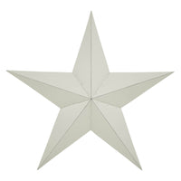 Metal Star Distressed Creme 48x48