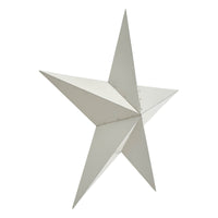 Metal Star Distressed Creme 48x48