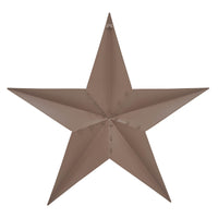 Metal Star Distressed Rust Brown 48x48