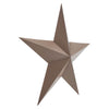 Metal Star Distressed Rust Brown 48x48