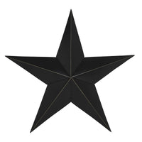 Metal Star Distressed Black 48x48