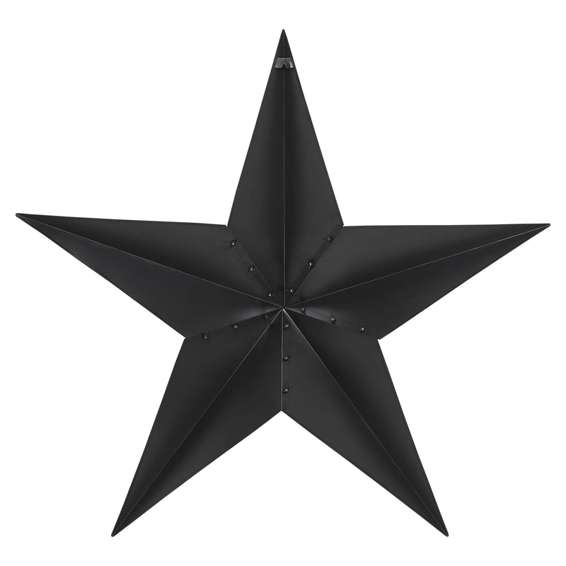 Metal Star Distressed Black 48x48