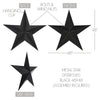 Metal Star Distressed Black 48x48