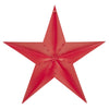 Metal Star Distressed Barn Red 48x48