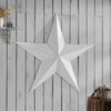 Metal Star Distressed White 48x48