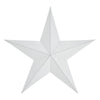 Metal Star Distressed White 48x48