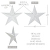 Metal Star Speckled Distressed White 48x48