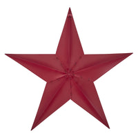 Metal Star Speckled Distressed Burgundy 48x48