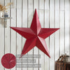 Metal Star Speckled Distressed Burgundy 48x48