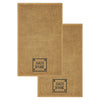 Bath House Prim Stars Tan Hand Towel Set of 2 16x26