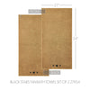 Black Stars Tan Bath Towel Set of 2 27x54