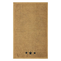 Black Stars Tan Hand Towel Set of 2 16x26