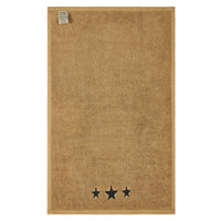 Black Stars Tan Hand Towel Set of 2 16x26