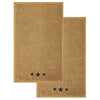 Black Stars Tan Hand Towel Set of 2 16x26