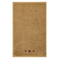 Burgundy Stars Tan Hand Towel Set of 2 16x26