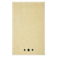 Black Stars Creme Hand Towel Set of 2 16x26