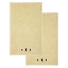 Burgundy Prim Stars Creme Hand Towel Set of 2 16x26