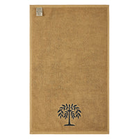 Black Willow Tree Tan Hand Towel Set of 2 16x26