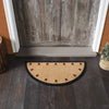 Connell Coir Rug Half Circle 16.5x33 **BACKORDERED UNTIL MARCH 2025**