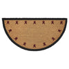 Connell Coir Rug Half Circle 16.5x33 **BACKORDERED UNTIL MARCH 2025**