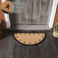 Connell Coir Rug Half Circle 16.5x33 **BACKORDERED UNTIL MARCH 2025**