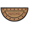 Connell Coir Welcome Rug Half Circle 16.5x33 **BACKORDERED UNTIL MARCH 2025**