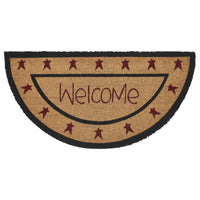 Connell Coir Welcome Rug Half Circle 16.5x33 **BACKORDERED UNTIL MARCH 2025**