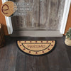 Connell Coir Welcome Rug Half Circle 16.5x33 **BACKORDERED UNTIL MARCH 2025**