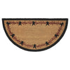 Pip Vinestar Coir Rug Half Circle 16.5x33 **BACKORDERED UNTIL MARCH 2025**