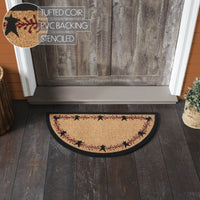 Pip Vinestar Coir Rug Half Circle 16.5x33 **BACKORDERED UNTIL MARCH 2025**