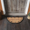 Pip Vinestar Coir Welcome Rug Half Circle 16.5x33 **BACKORDERED UNTIL MARCH 2025**