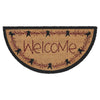 Pip Vinestar Coir Welcome Rug Half Circle 16.5x33 **BACKORDERED UNTIL MARCH 2025**