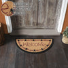 Pip Vinestar Coir Welcome Rug Half Circle 16.5x33 **BACKORDERED UNTIL MARCH 2025**