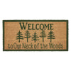 Neck Of Woods Coir Welcome Rug Rect 17x36 **BACKORDERED UNTIL MARCH 2025**